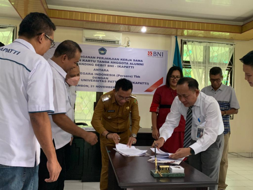 Penandatanganan MoU dan PKS antara IKAPATTI dan BNI guna Penerbitan KTA IKAPATTI Co-Branding BNI